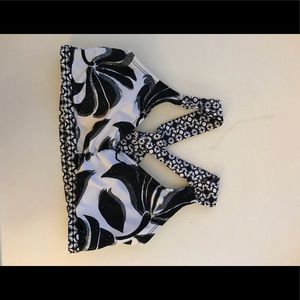 Black and White Pattern Title 9 Bikini Top